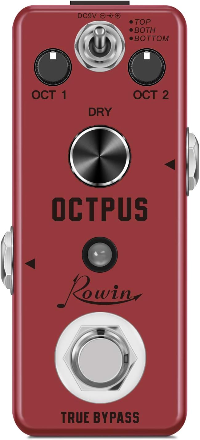 Rowin Polyphonic Octave Guitar Effects Pedal Pure Octopus Digital Mini Single