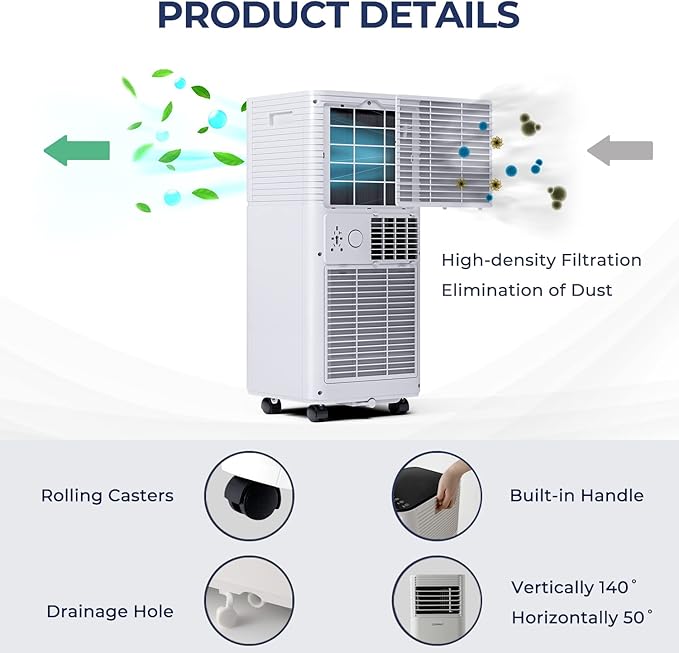 COSTWAY Portable Air Conditioner, 10000 BTU AC Cooling