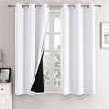 ChrisDowa White 100% Blackout Curtains
