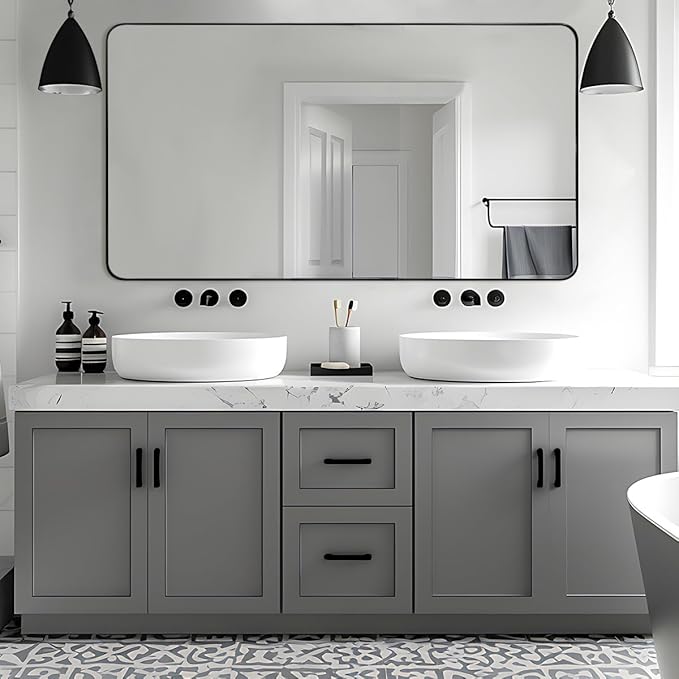 ANDY STAR Black Bathroom Mirrors