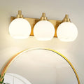 METWET Bathroom Light Fixtures, 3-Light Brushed Gold Vanity Light, Modern Wall