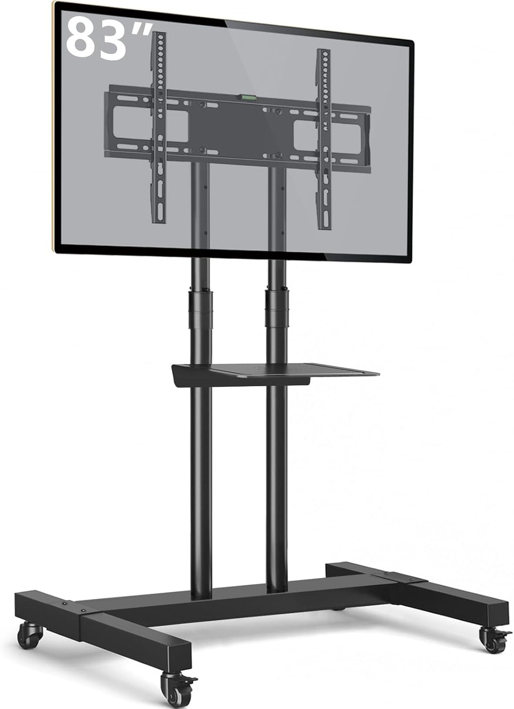 TAVR Mobile TV Stand Rolling TV Cart Floor Stand with Mount for 32-83 Inch