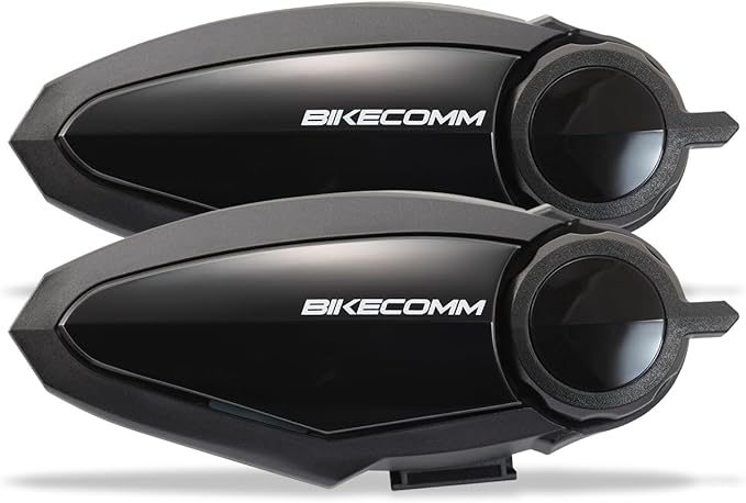 BIKECOMM BK-S2 Motorcycle Bluetooth Headset Intercom – 1200M Range Wireless