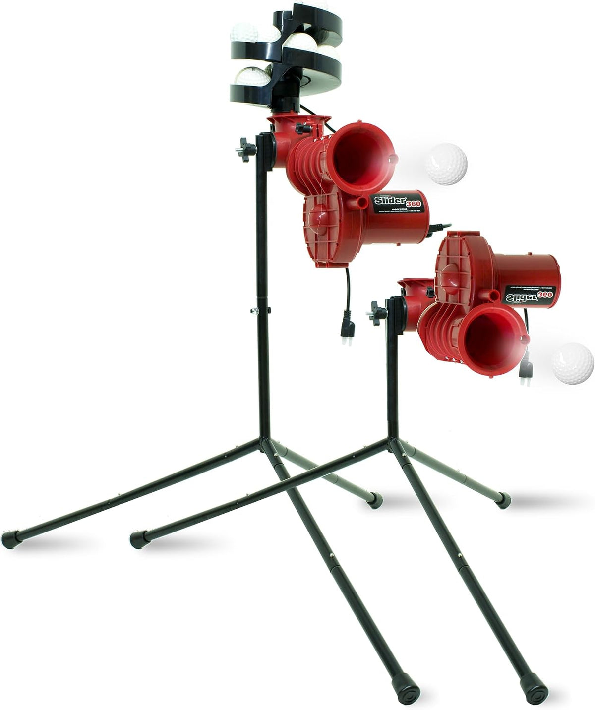 Heater Sports Slider Lite 360 Baseball Pitching Machine with Automatic Ball Feeder - Accurate 360-Degree Delivery, Durable and Portable Training Tool for All Ages