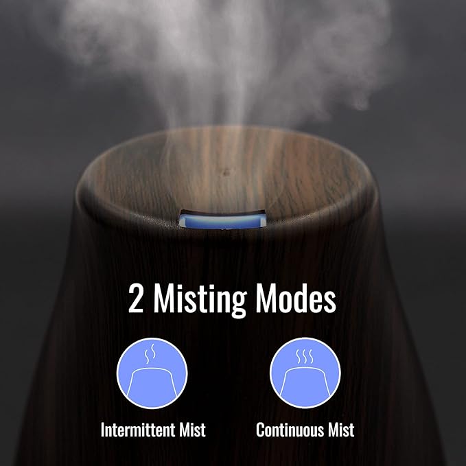HealthSmart Essential Oil Diffuser, Cool Mist Humidifier and Aromatherapy (Pack of 2)