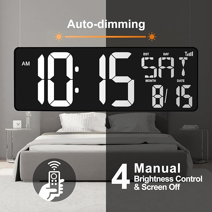 XREXS 16.5 in Large Display Wall Clock