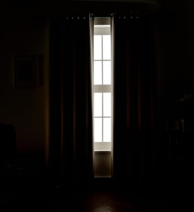 MIUCO Room Darkening Grommet Thermal Insulated Blackout Window Curtains Panels (Set of 2)
