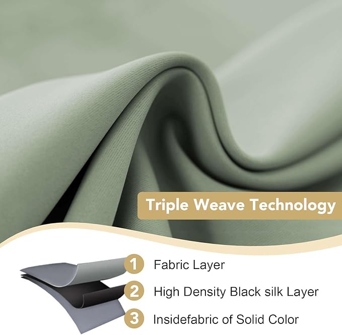 H.VERSAILTEX Thermal Insulated Blackout Window Panels Microfiber (Set of 2)