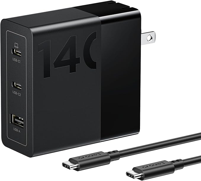 Lenovo 140W USB C Charger, GaN Power Adapter