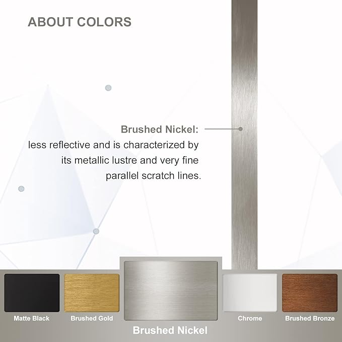 ANDY STAR Brushed Nickel Mirrors
