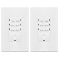 ENERLITES 1-Hour Light Switch Timer, Countdown Wall Timer (2 Pack)