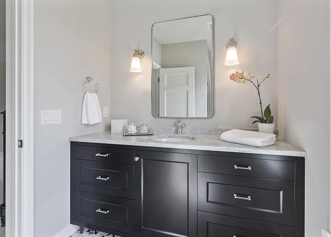 ANDY STAR 30”x40”Brushed Nickel Mirror