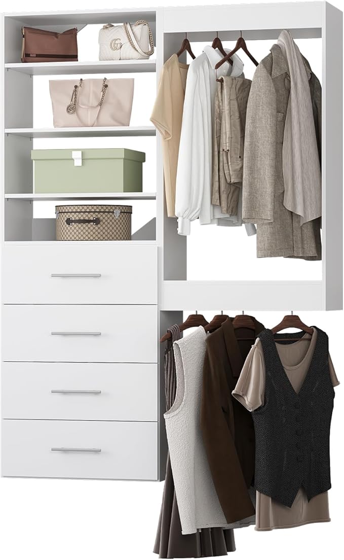 64" Wide Modular Closet Organizer