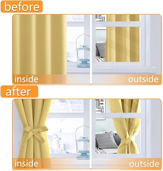 Hiasan Room Darkening Window Curtains