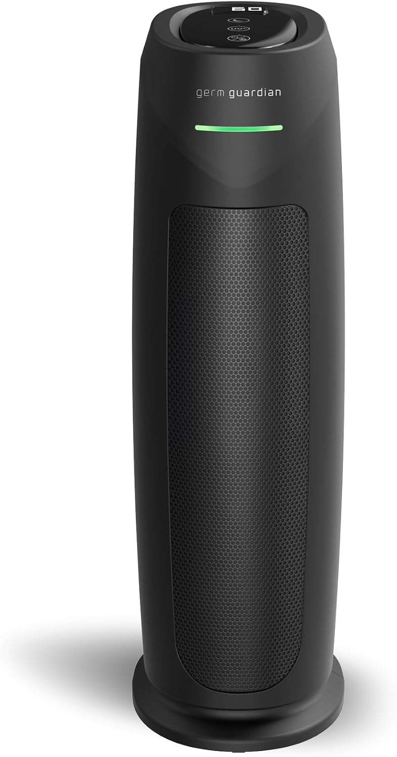GermGuardian HEPA Large Room Air Purifier Tower - 22" - AC4880B - Black