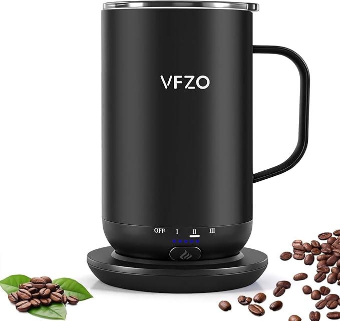 Self Heating Coffee Mug, High-Capacity- 18 oz, 180 Min Battery Life, Smart