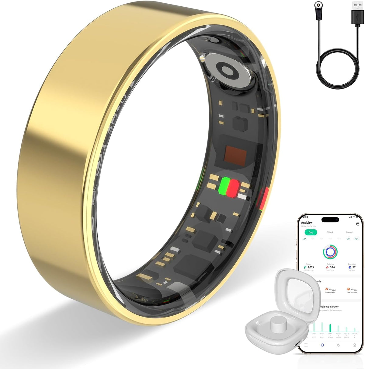 Smart ring Health Ring Fitness Tracker with 24/7 Sleep Tracking Activity