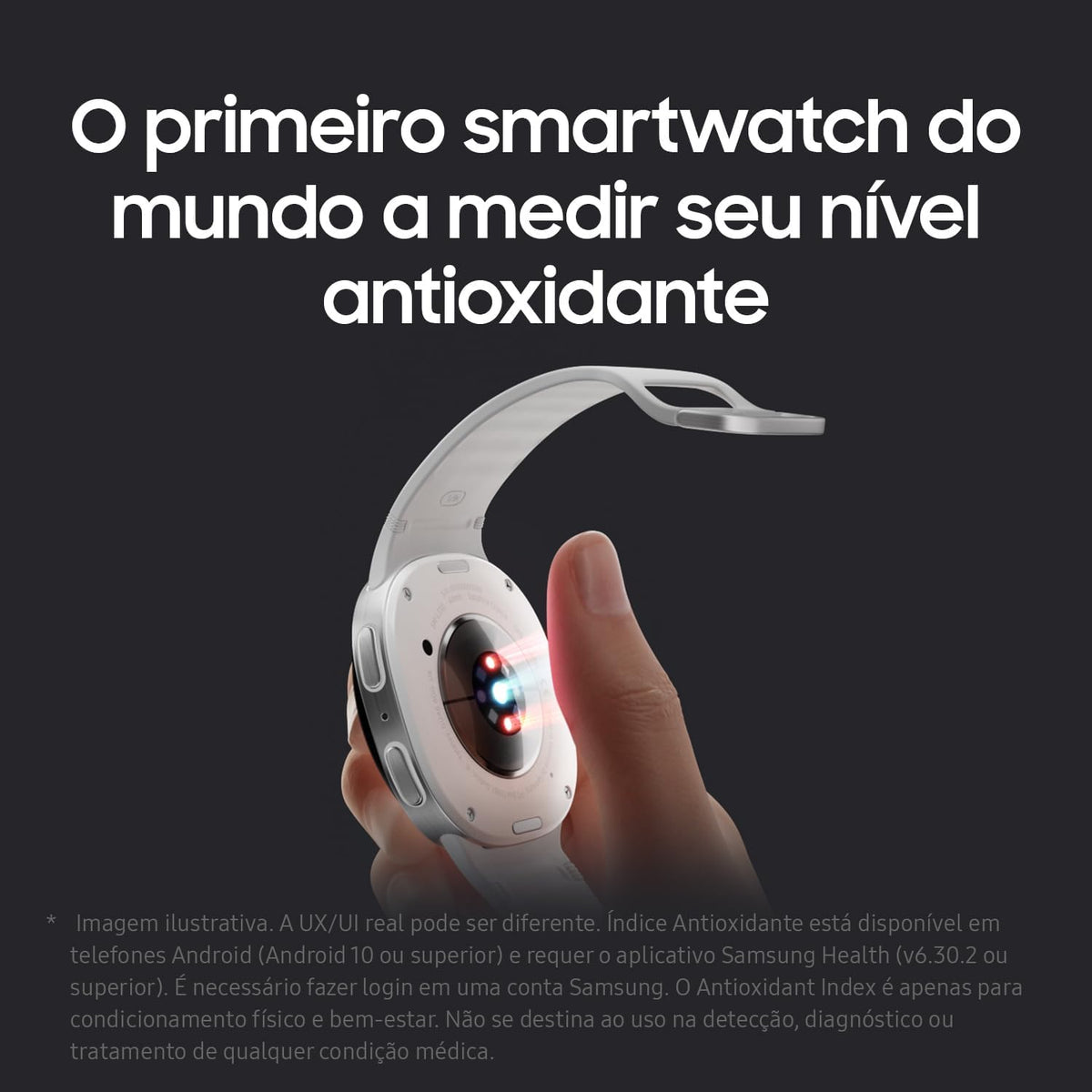 samsung galaxy watch 8 | 44mm | ai, front angle view
