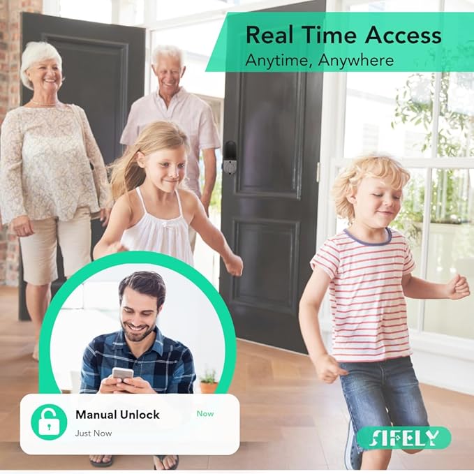 Built-in WiFi Fingerprint Smart Deadbolt
