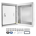 Outdoor Electrical Box 20 x 16 x 6''D NEMA 4X Enclosure Steel Box, Waterproof &