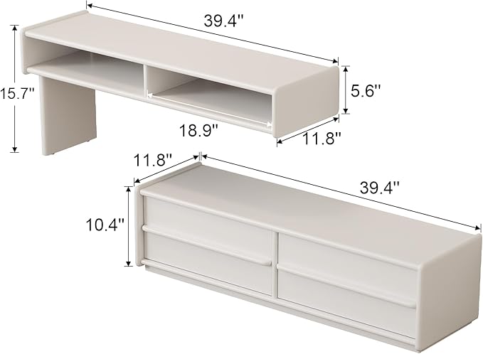 YQJJGL Solid Wood TV Stand for TVs up to 65 Inch， Walnut TV Stand