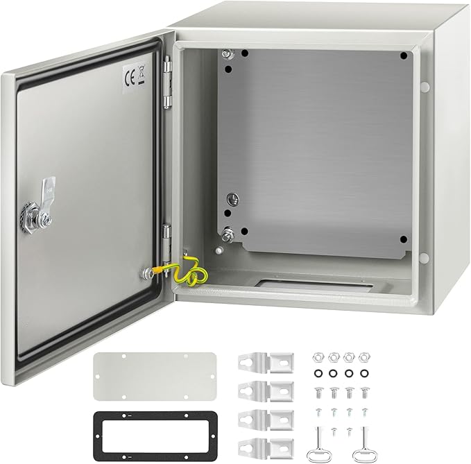 VEVOR NEMA Steel Enclosure 12×12×8, NEMA 4X Steel Electrical Box, IP66