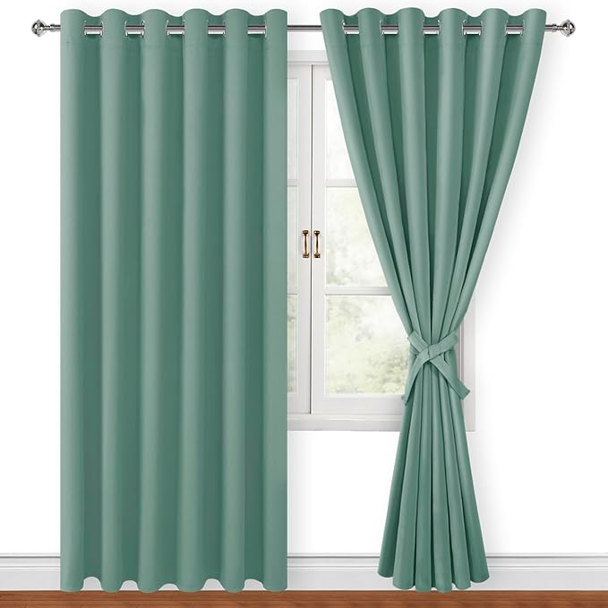 Hiasan Room Darkening Curtains for Bedroom, 70 x 84 Inches