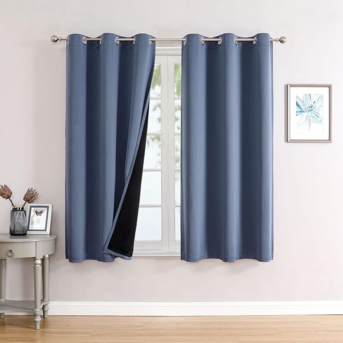 ChrisDowa 100% Blackout Curtains