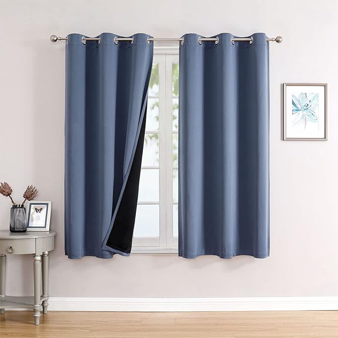 ChrisDowa 100% Blackout Curtains