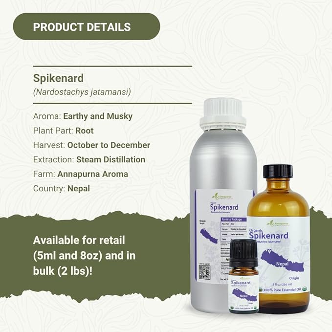 Organic Spikenard Essential Oil