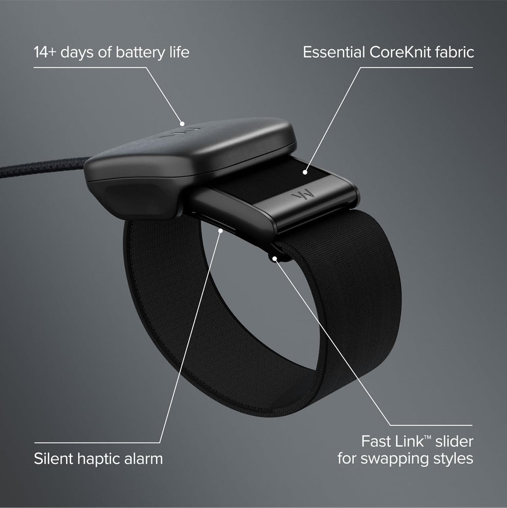 whoop 5.0/mg activity tracker - 12 month membership, side view
