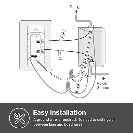 Kasa Smart Kasa Matter Smart Dimmer Switch: Voice Control w/Siri, Alexa &