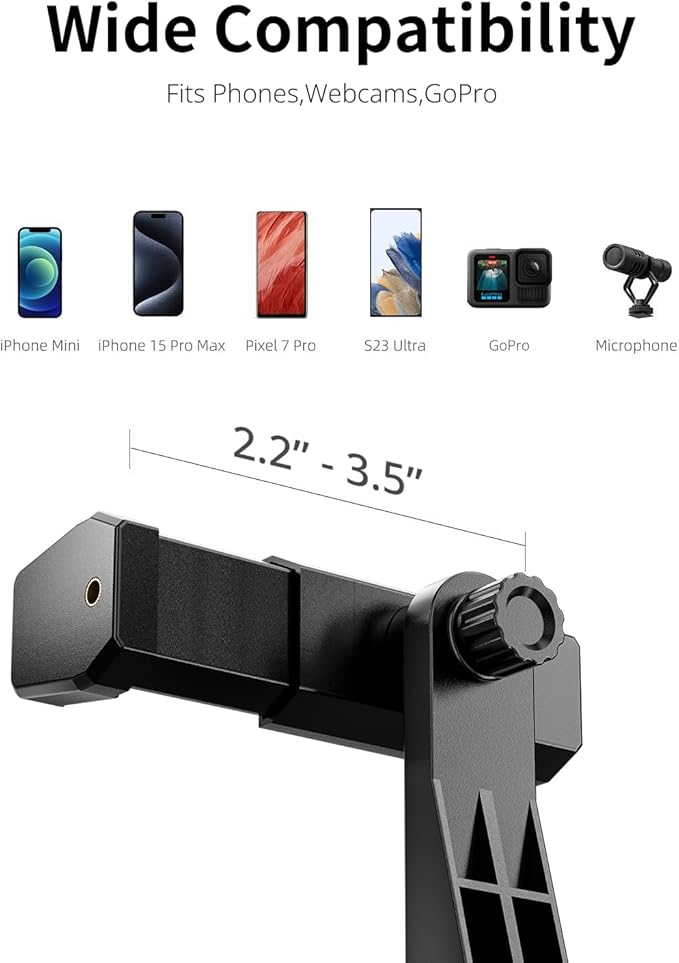 UBeesize 12’’ Ring Light with Overhead Phone Mount, LED Selfie Light with Stand