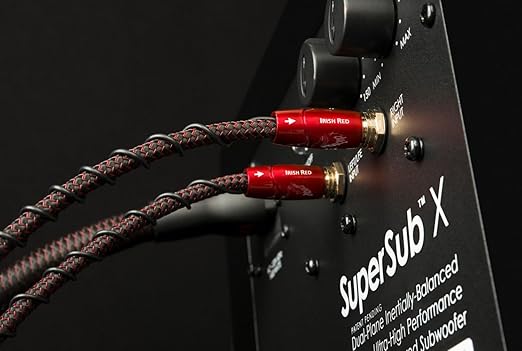 AudioQuest 16m Irish Red RCA Low-Frequency Subwoofer Audio Interconnect