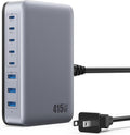 USB C Charger 415W USB C Charger Block, 8-Ports GaN IV Fast Charging Station Hub