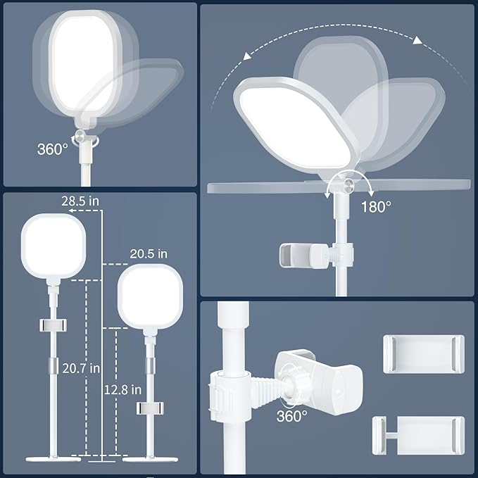 White 1Pack Video Conference Lighting