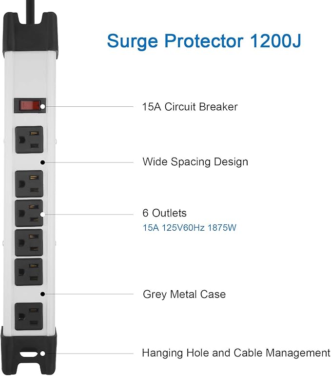 Heavy Duty Surge Protector Power Strip
