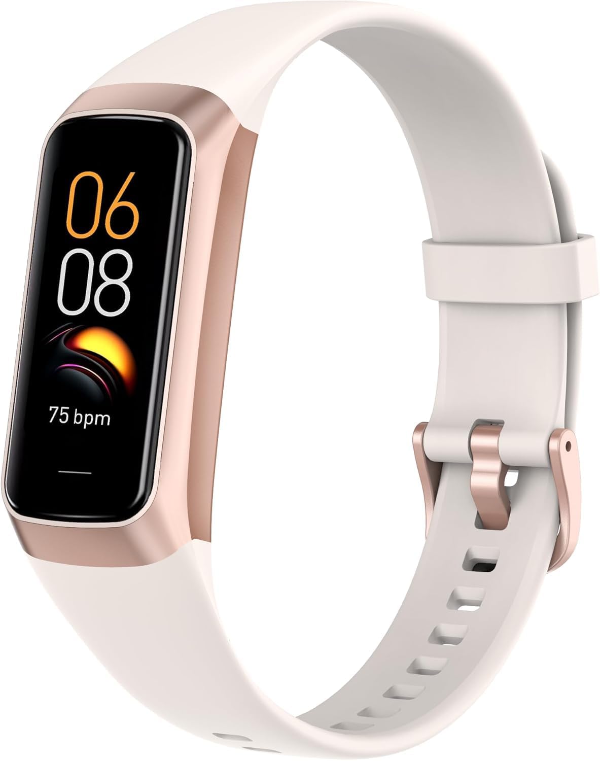 TROTY Fitness Tracker with Heart Rate/Blood Oxygen/Sleep Monitor, 20+ Sports Modes Smart Watches for Women/Men, Activity & Step Tracker Smart Watch for Android/iOS Phones (White)