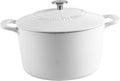 MARTHA STEWART Gatwick 7-Quart Enamel Cast Iron Dutch Oven Pot