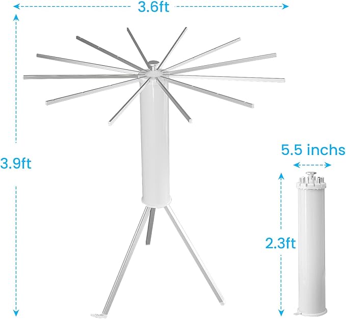 JOOM Tripod Clothes Drying Rack, Garment Rack Portable and Foldable Space