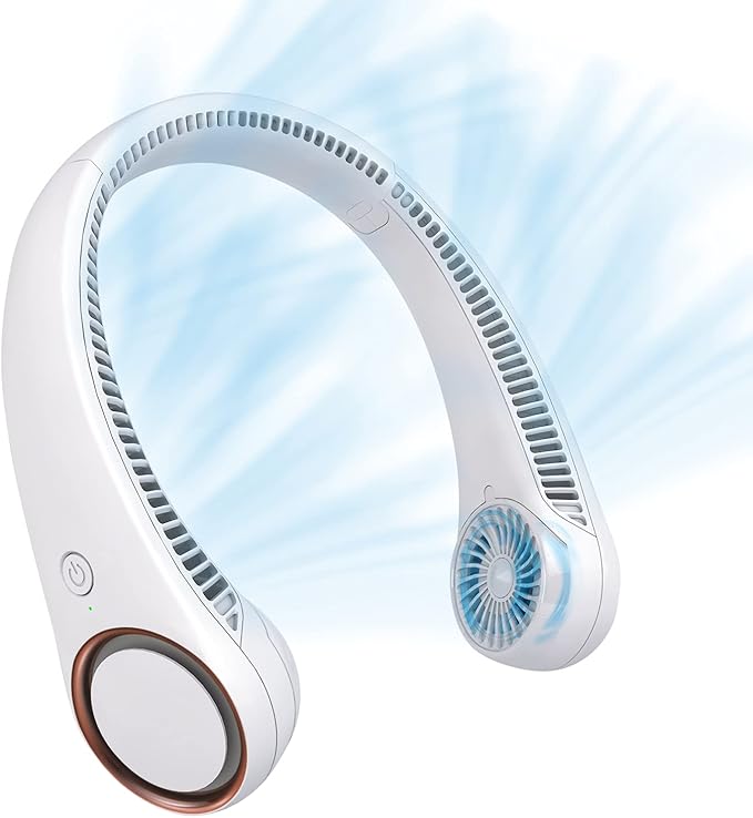 CIVPOWER Neck Fan: Portable Personal Neck Cooling Rechargeable Bladeless Fan