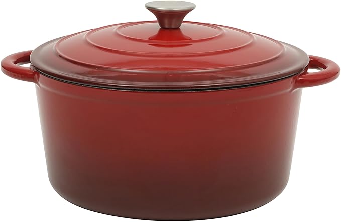 Gibson Home Addlestone 7 Qt Enameled Cast Iron Dutch Oven Pot