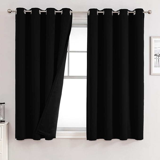 ChrisDowa 100% Blackout Curtains