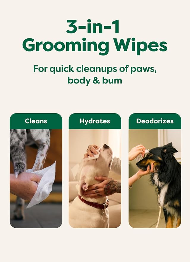 Earth Rated Dog Wipes, Hypoallergenic, Cleaning and Hydrating, (400ct)