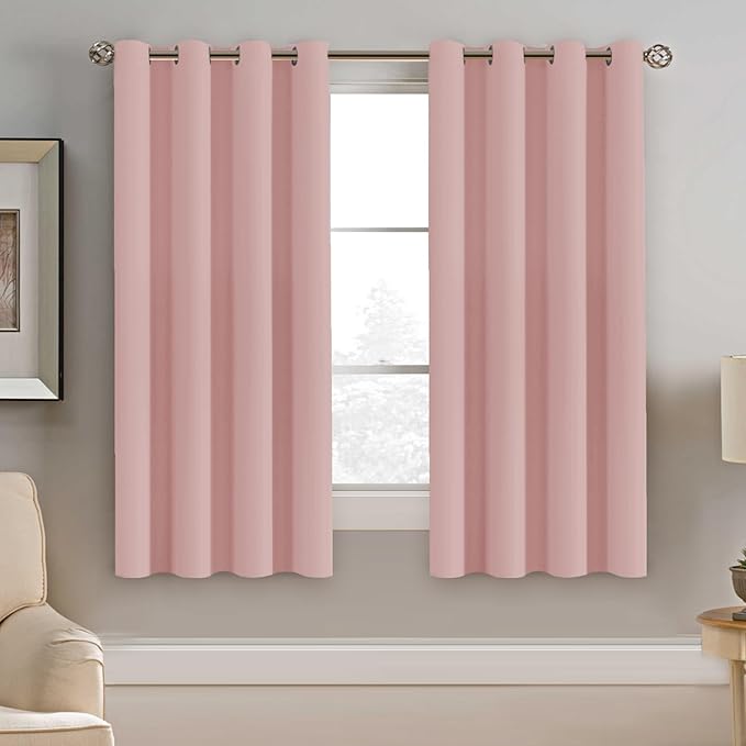 H.VERSAILTEX Blackout Window Curtain Panels Thermal Insulated Room Darkening (Set of 2)