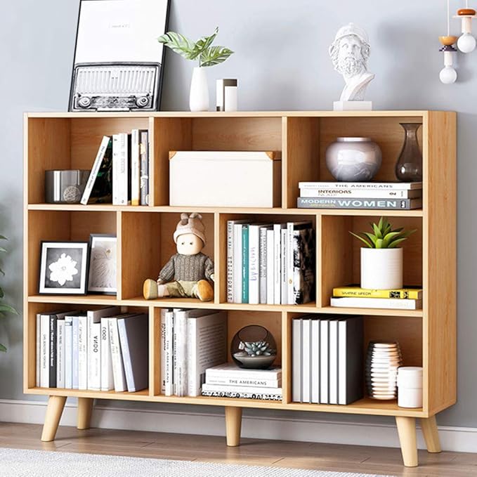 IOTXY Wooden Open Shelf Bookcase