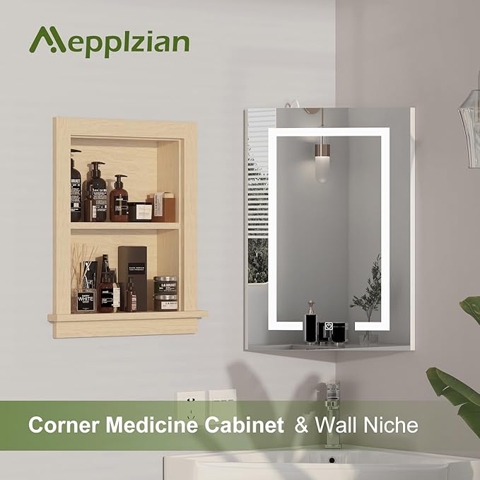 Recessed Medicine Cabinet Inset, Bathroom Wall Niche Insert