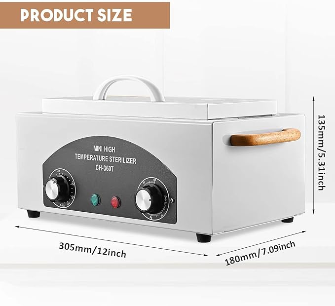 High Temperature Sterilizer Autoclave Machine 110V 300W Nail Tool Sterilizer