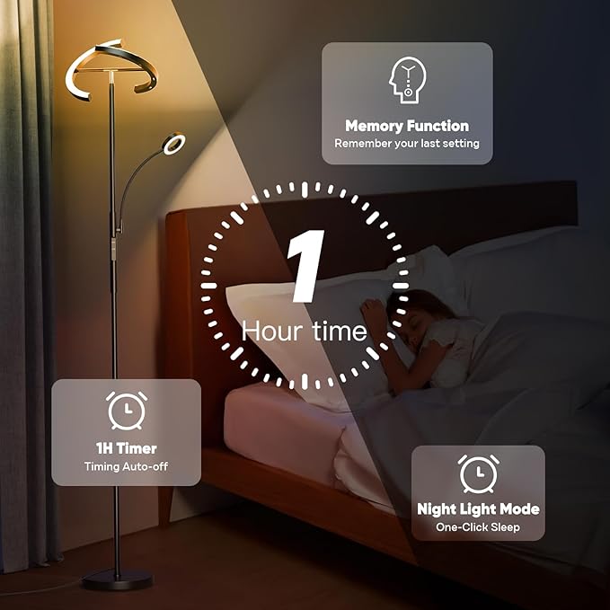SIBRILLE Upgraded RGBCW Floor Lamp