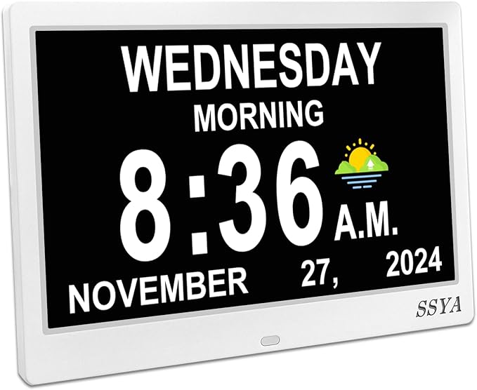 SSYA Dementia Clock for Seniors, Digital Clock